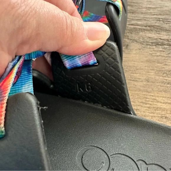 Chaco size 6 Rainbow Z Strap Chillos Slide Sandals Adjustable Slides Pool - Picture 5 of 6